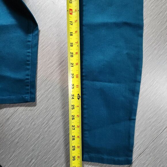 INC Jeans Womens Sz 6 Blue/Green Skinny Leg Regular Fit Mid Rise Stretch Denim - Picture 6 of 7